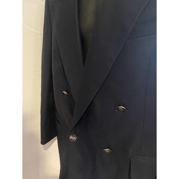 Suit coat with Order Of The Garter buttons Honi Soit Qui Mal 100% Wool 23x19 M - Picture 9 of 11